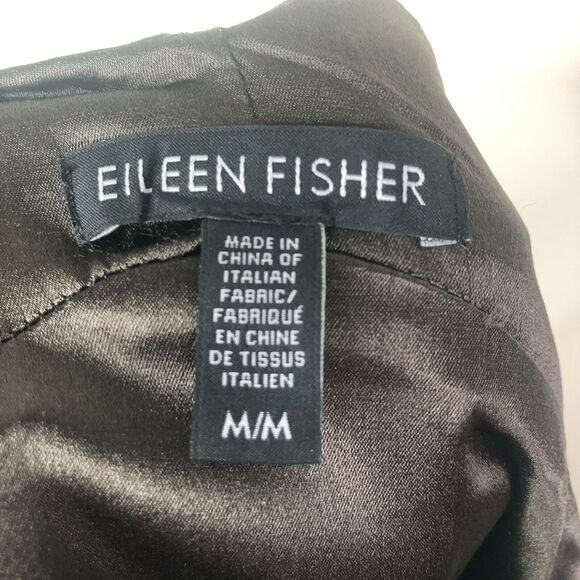 Eileen Fisher Brown Sleeveless Casual Shift Dress - Picture 4 of 6